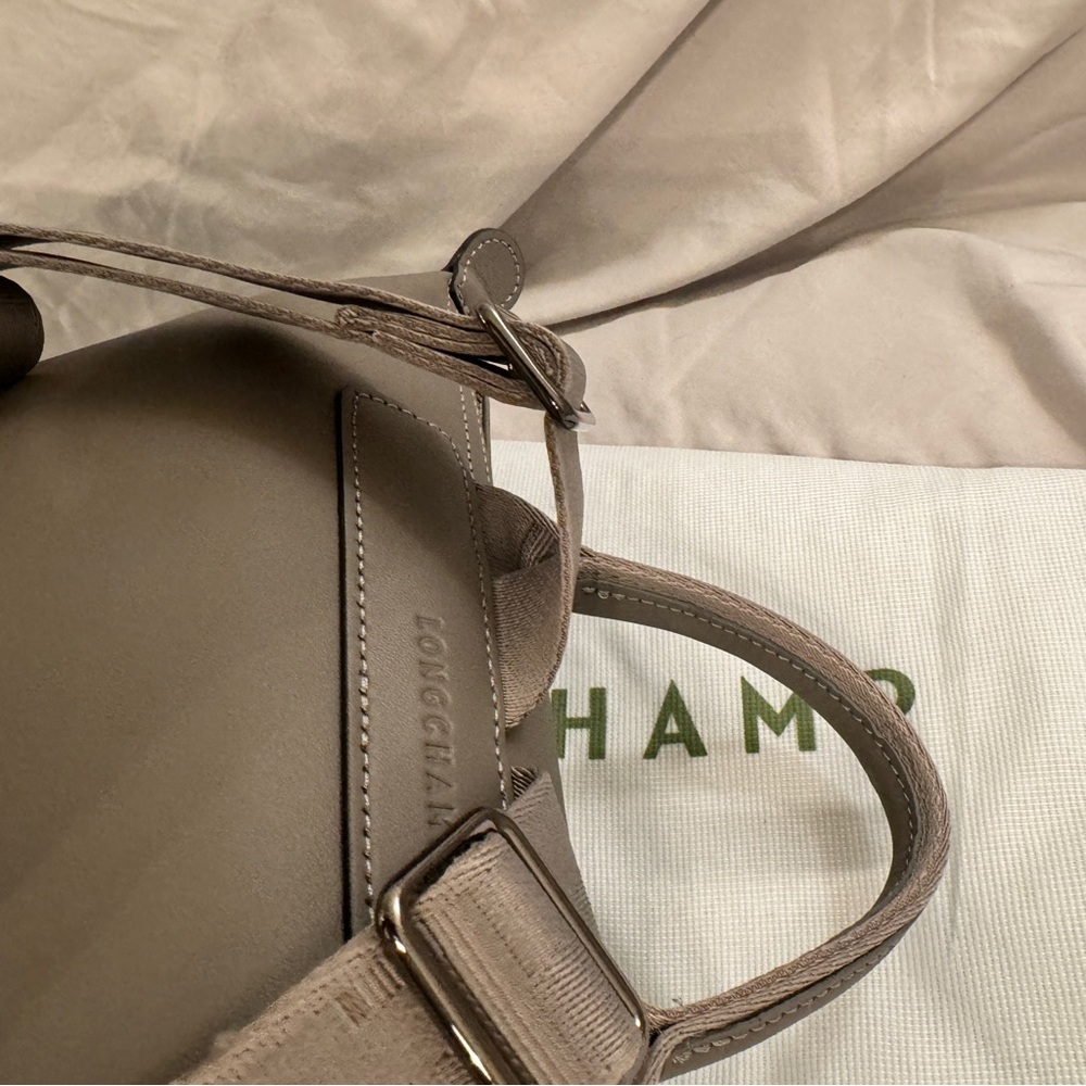 Longchamp LE PLIAGE full leather BACKPACK in Etoupe/ Turtledove - Picture 7 of 9